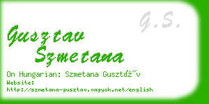 gusztav szmetana business card